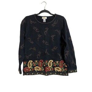 Talbots Sweater Fall Colors Size S